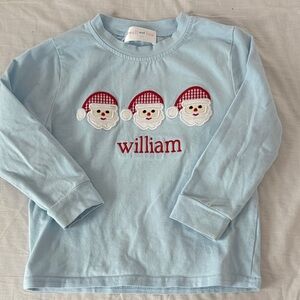 Light Blue Santa Claus “William” Shirt 3T